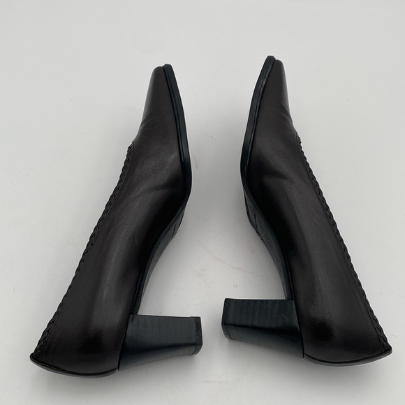 Stuart weitzman leather brown pump shoe women 6.5AA pull on vintage Y2K event - Picture 8 of 14
